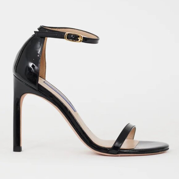 Stuart Weitzman Black Patent Leather Heels - Picture 1 of 12